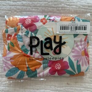 SOLD - Little Sleepies Beachy Blooms Bubble Romper size 18-24